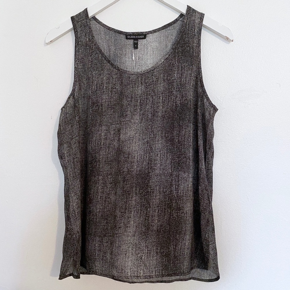 ❗️SOLD❗️EILEEN FISHER 100% Silk Scoop Neck